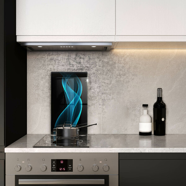 Skleněná deska do kuchyně Modrá abstrakce