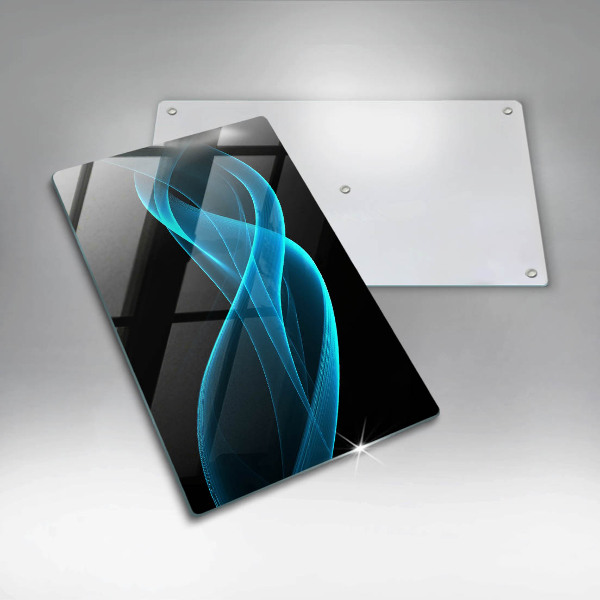 Skleněná deska do kuchyně Modrá abstrakce