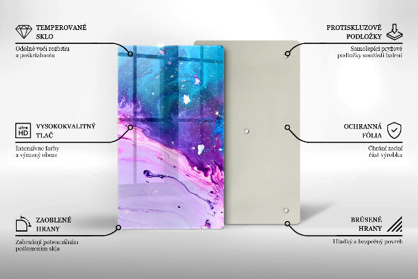 Skleněná deska do kuchyně Abstrakce inkousty