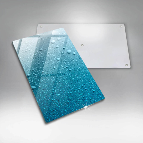 Skleněná deska do kuchyně Kapky vody