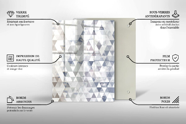 Skleněná krájecí deska Tvarová abstrakce