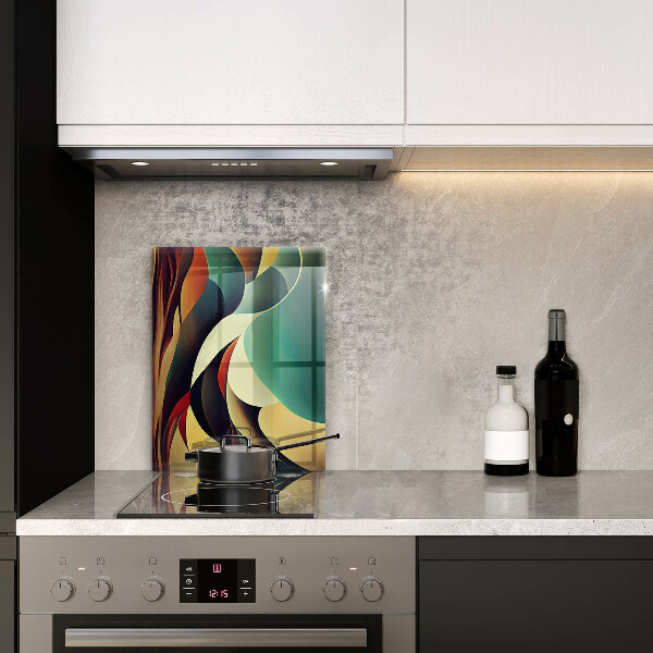 Skleněná krájecí deska Tvarová abstrakce