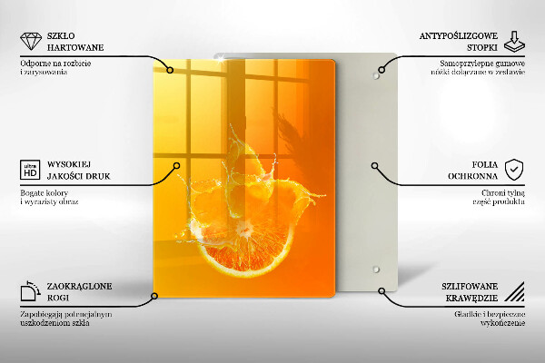 Skleněná krájecí deska Kovová konstrukce