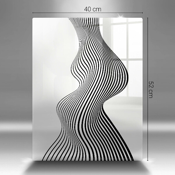 Skleněná krájecí deska Lineární abstrakce