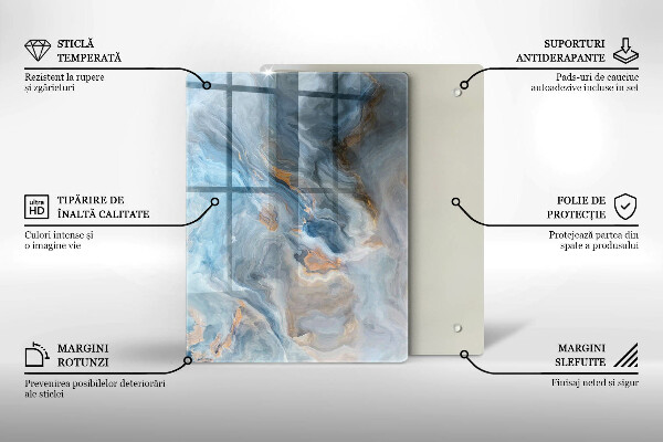 Skleněná krájecí deska Lineární abstrakce