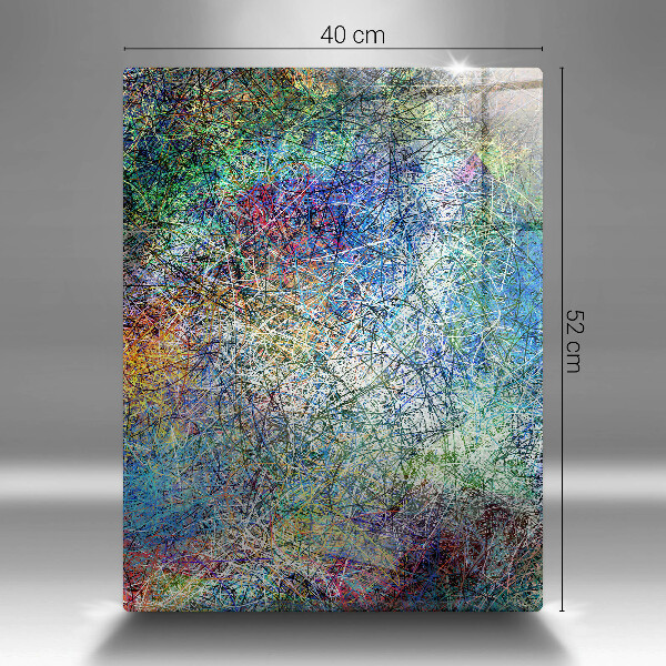 Skleněná deska do kuchyně Barevné linie abstrakce