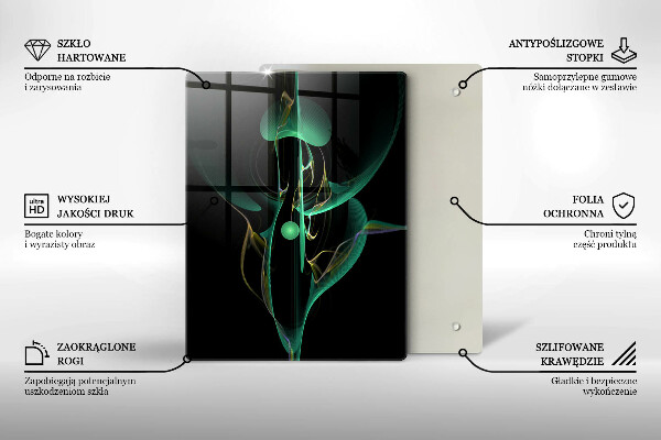 Skleněná deska do kuchyně Barevné linie abstrakce