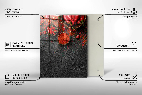 Skleněná krájecí deska Textura mramoru se zlatem