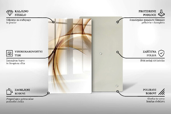 Skleněná deska do kuchyně Abstraktní tvary