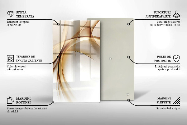 Skleněná deska do kuchyně Abstraktní tvary