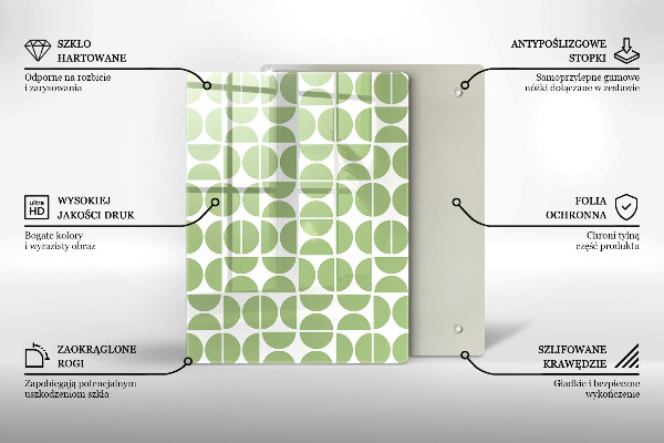 Skleněná deska do kuchyně Abstraktní tvary