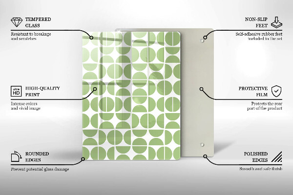 Skleněná deska do kuchyně Abstraktní tvary