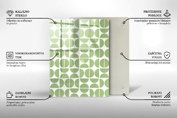 Skleněná deska do kuchyně Abstraktní tvary