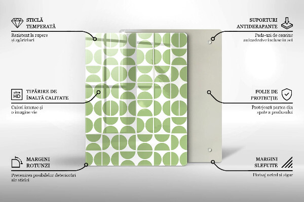 Skleněná deska do kuchyně Abstraktní tvary