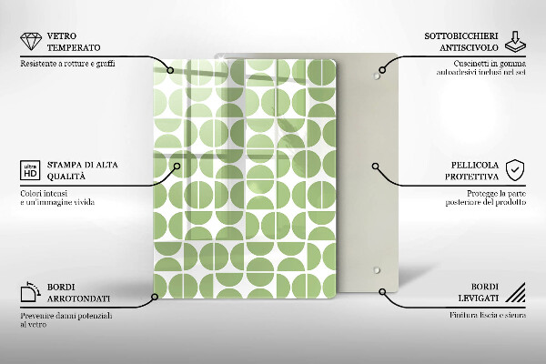 Skleněná deska do kuchyně Abstraktní tvary