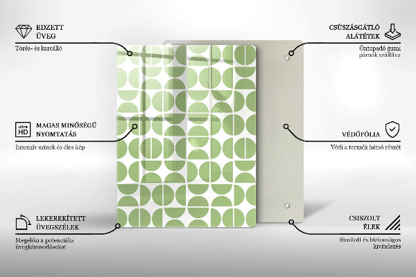 Skleněná deska do kuchyně Abstraktní tvary