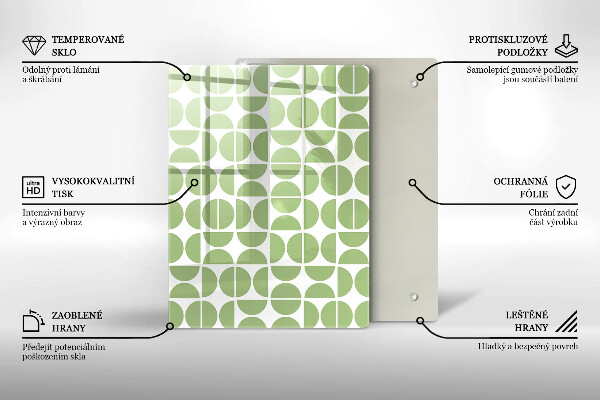 Skleněná deska do kuchyně Abstraktní tvary