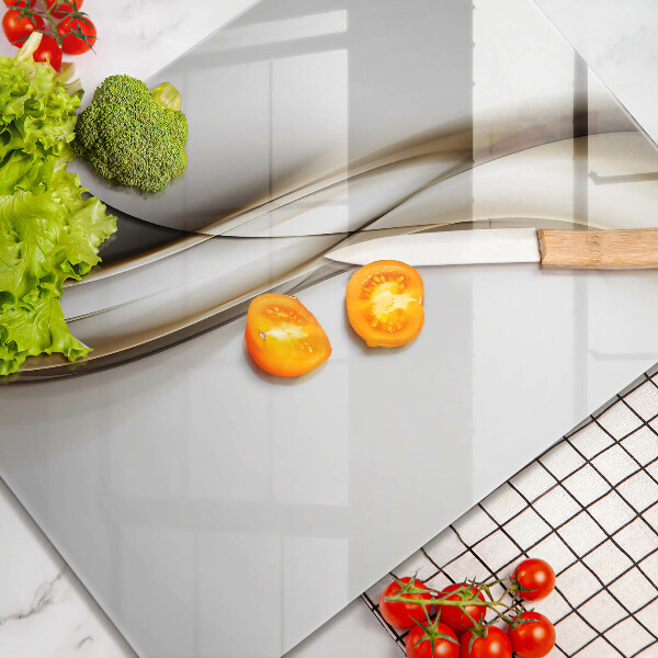 Skleněná deska do kuchyně Měkké linie abstrakce