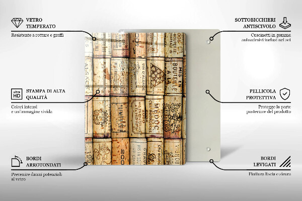 Skleněná deska do kuchyně Měkké linie abstrakce