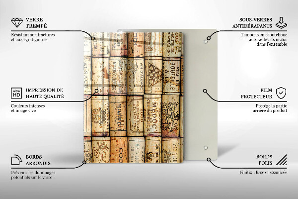 Skleněná deska do kuchyně Měkké linie abstrakce