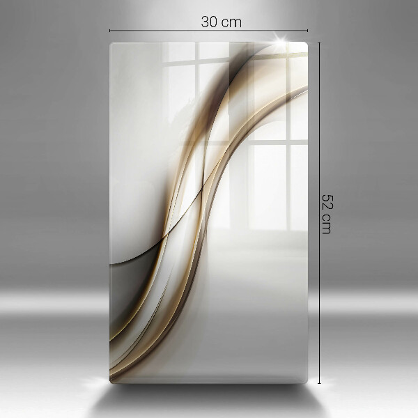 Skleněná deska do kuchyně Měkké linie abstrakce