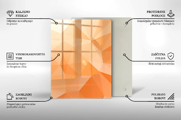 Skleněná krájecí deska Námořnická modrá abstrakce