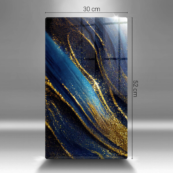 Skleněná krájecí deska Námořnická modrá abstrakce