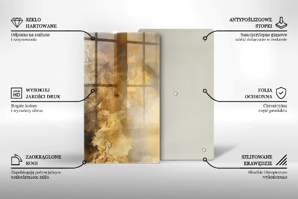 Skleněná krájecí deska Bohatá textura