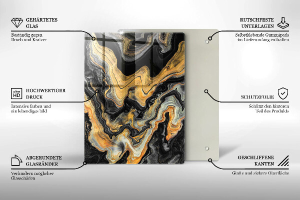 Skleněná krájecí deska Bohatá textura