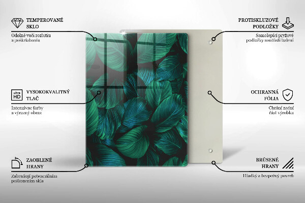 Skleněná krájecí deska Textura se zlatem