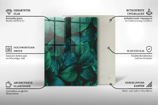 Skleněná krájecí deska Textura se zlatem