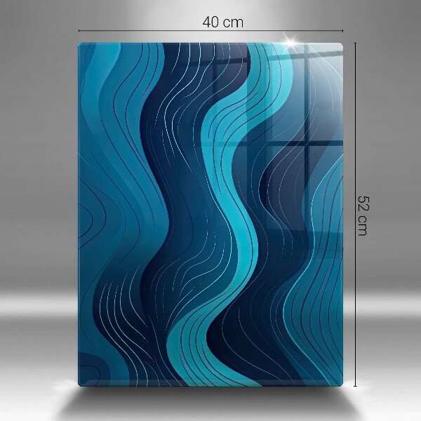 Skleněná krájecí deska Abstraktní vlny