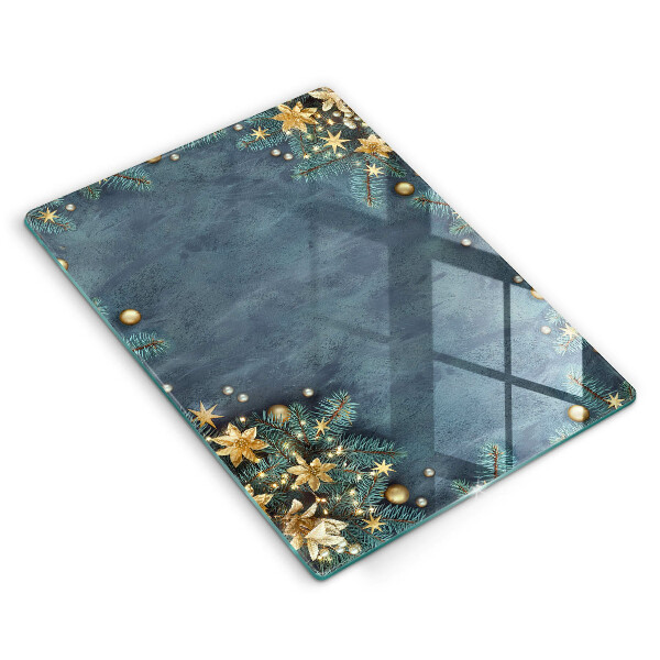 Skleněná krájecí deska Vánoční dekorace