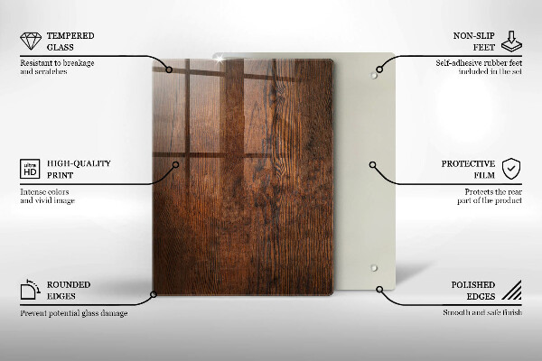 Skleněná krájecí deska Vánoční dekorace