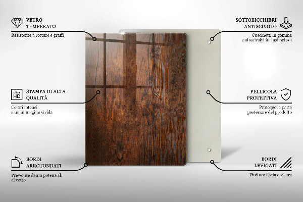 Skleněná krájecí deska Vánoční dekorace