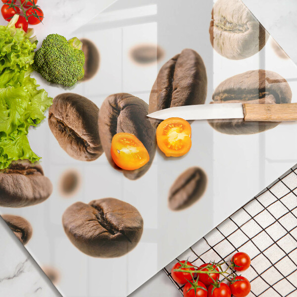 Skleněná krájecí deska Kávová zrna