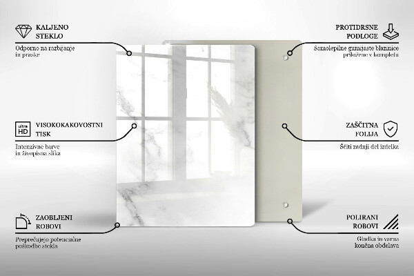 Skleněná krájecí deska Kávová zrna