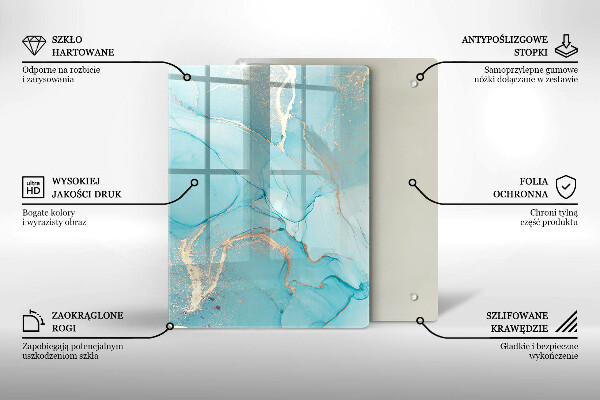 Skleněná krájecí deska Velikonoční dekorace