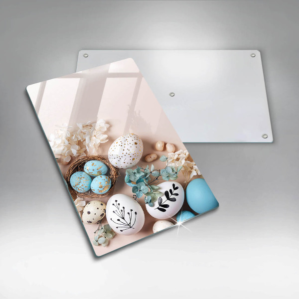 Skleněná krájecí deska Velikonoční dekorace