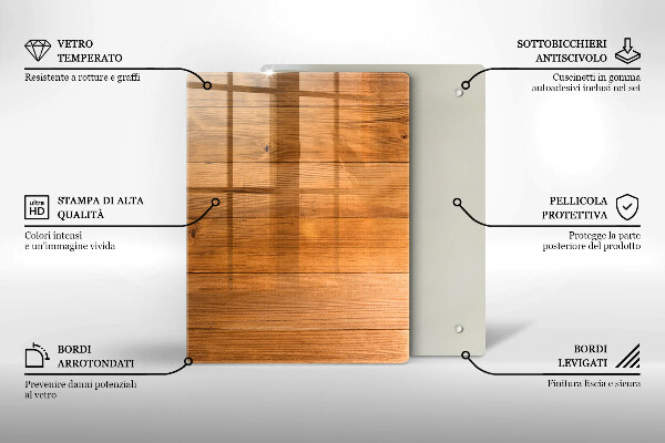 Skleněná krájecí deska Červeno-bílý kostkovaný vzor