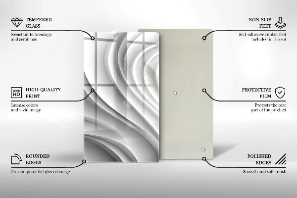 Skleněná deska do kuchyně Geometrické čáry