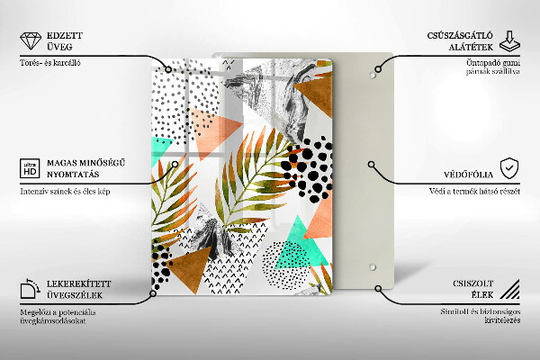 Skleněná deska do kuchyně Modrý a zlatý mramor