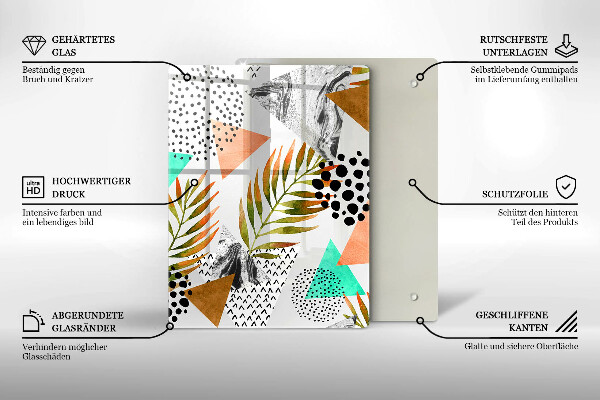 Skleněná deska do kuchyně Modrý a zlatý mramor