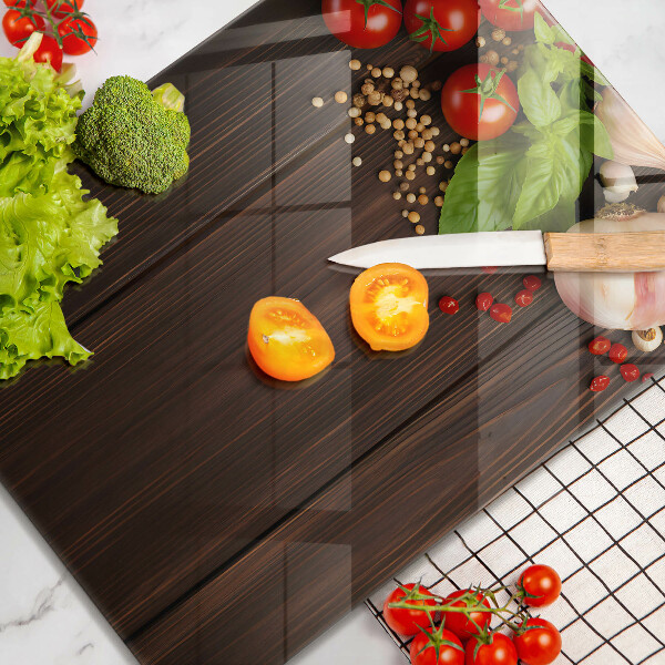 Skleněná deska do kuchyně Zelenina na stole