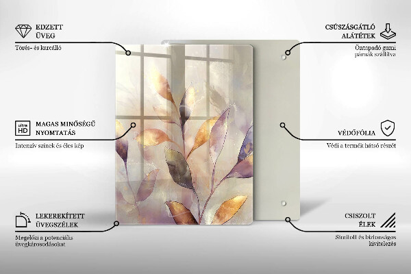 Skleněná deska do kuchyně Zelenina na stole