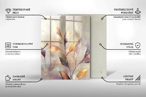 Skleněná deska do kuchyně Zelenina na stole