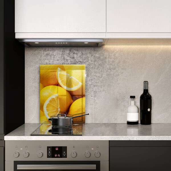 Skleněná deska do kuchyně Šťavnaté citrony