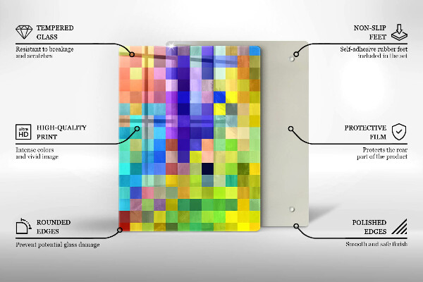 Skleněná deska do kuchyně Ilustrace monstera listy