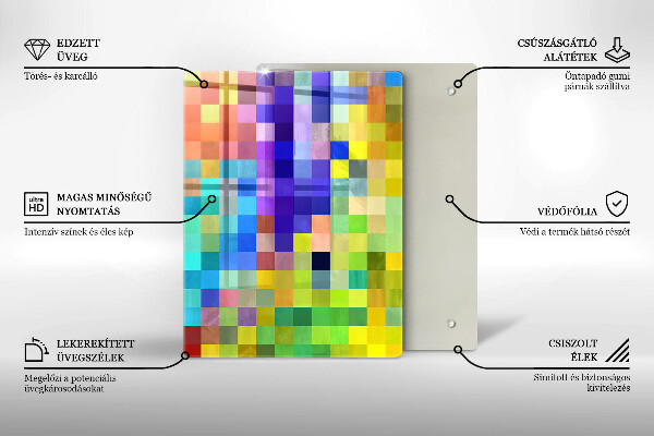 Skleněná deska do kuchyně Ilustrace monstera listy