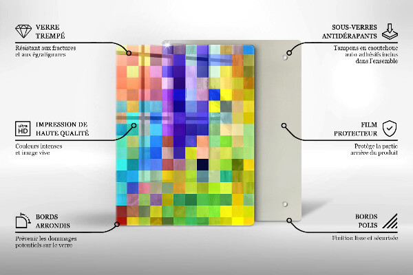 Skleněná deska do kuchyně Ilustrace monstera listy